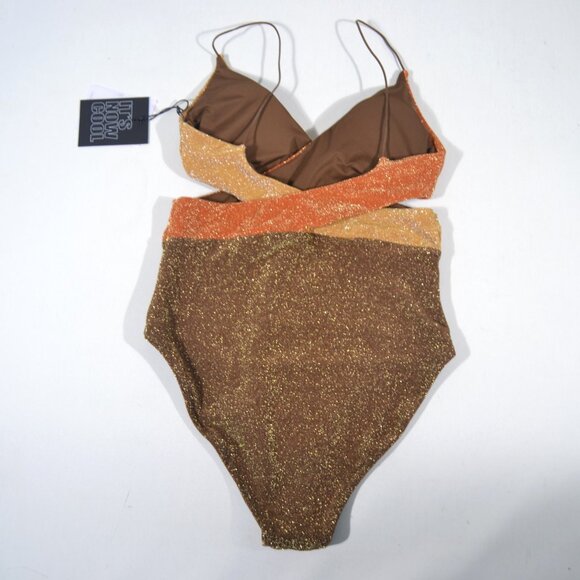 IT'S NOW COOL THE RIOT SHIMMER ONE PIECE SWIMSUIT, SMALL - Picture 4 of 9